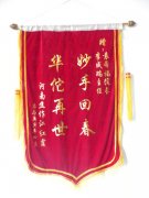 河南焦作江红霞向袁教授赠送的锦旗