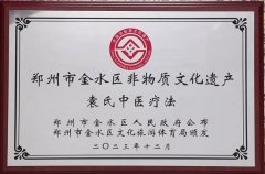 <b>热烈祝贺希福医院“非物质文化遗产——袁氏中医疗法”被上级政府正式授牌</b>